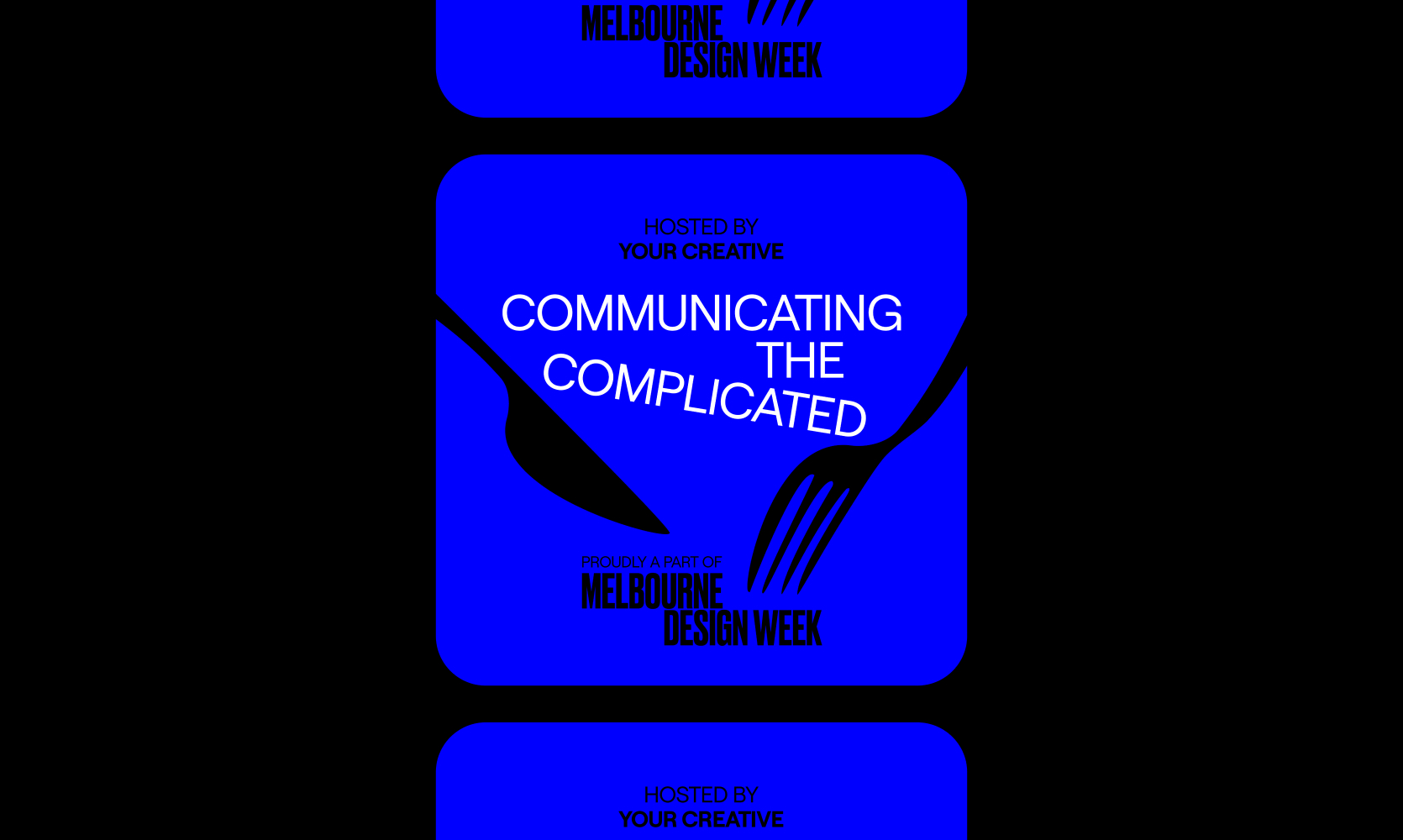 Creative Conversations blog image to support Communicating the Complicated: Melbourne Design Week 2023